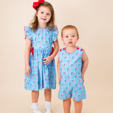 American Flag Gingham Print Jumper- FINAL SALE