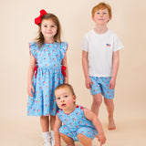 American Flag Gingham Print Jumper- FINAL SALE