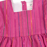 Hot Pink Puff Sleeve Bubble with Lurex