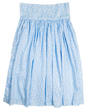 Blue Bunny Midi Skirt For Woman-FINAL SALE