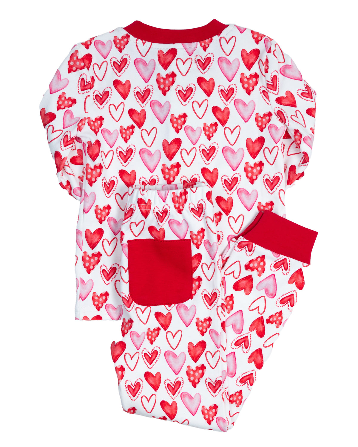Whimsical Hearts Pajama Set- FINAL SALE