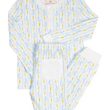 Blue Bunny Knit Pajamas-FINAL SALE