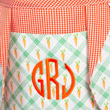Easter Basket in Carrot Patch Plaid-FINAL SALE