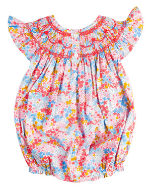Forget Me Not Smocked Angel Sleeve Bubble