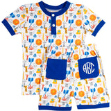 Safari Fun Short Sleeve Knit Pajama Set- FINAL SALE