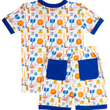 Safari Fun Short Sleeve Knit Pajama Set- FINAL SALE