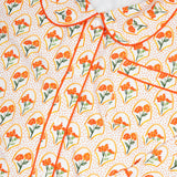 Marigold Floral Ladies Knit Pajamas- FINAL SALE