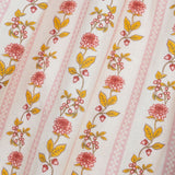 Fall Floral Stripe Bib Collar Bubble