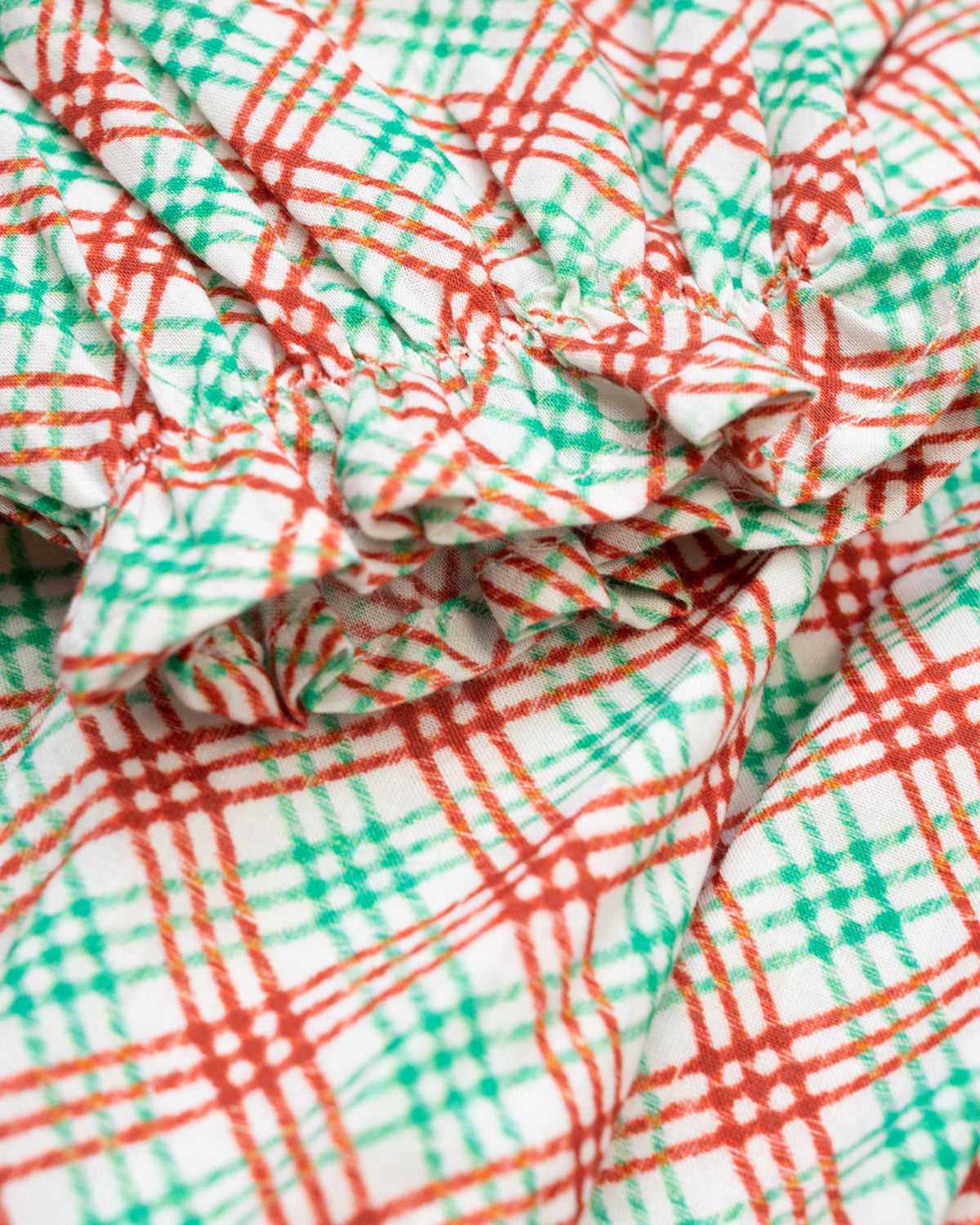 Red and Green Plaid Bubble- FINAL SALE