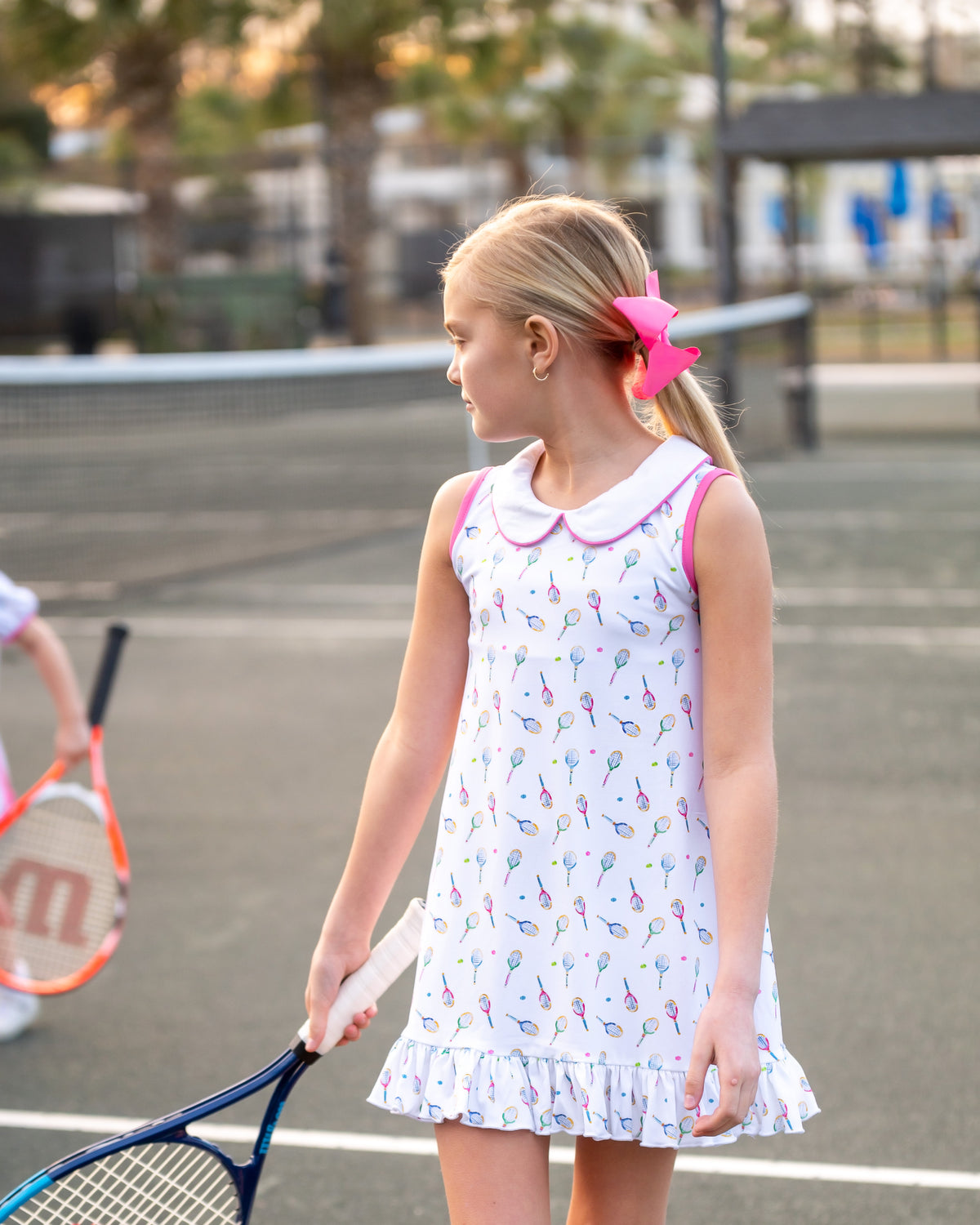 Tennis Print Knit Dress