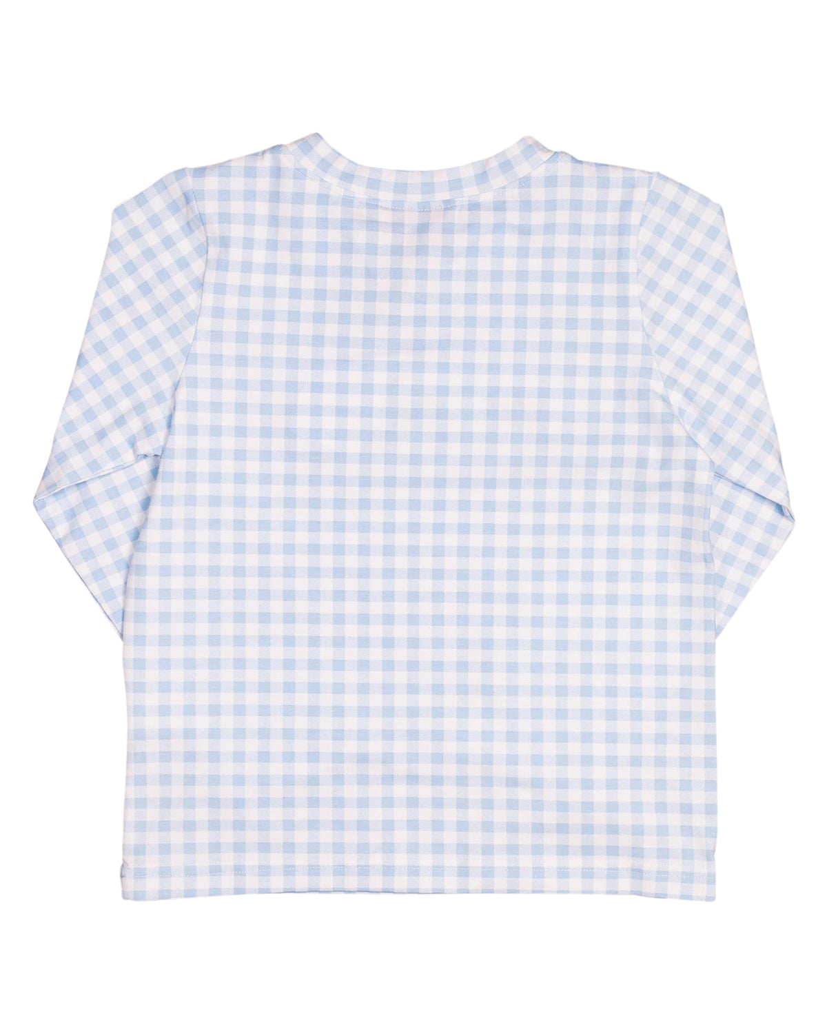 Turkey Applique Gingham Knit Shirt- FINAL SALE