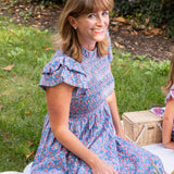 Periwinkle Floral Grace Ladies Dress- FINAL SALE
