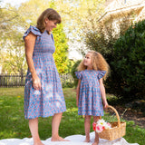 Periwinkle Floral Grace Ladies Dress- FINAL SALE