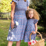Periwinkle Floral Grace Ladies Dress- FINAL SALE