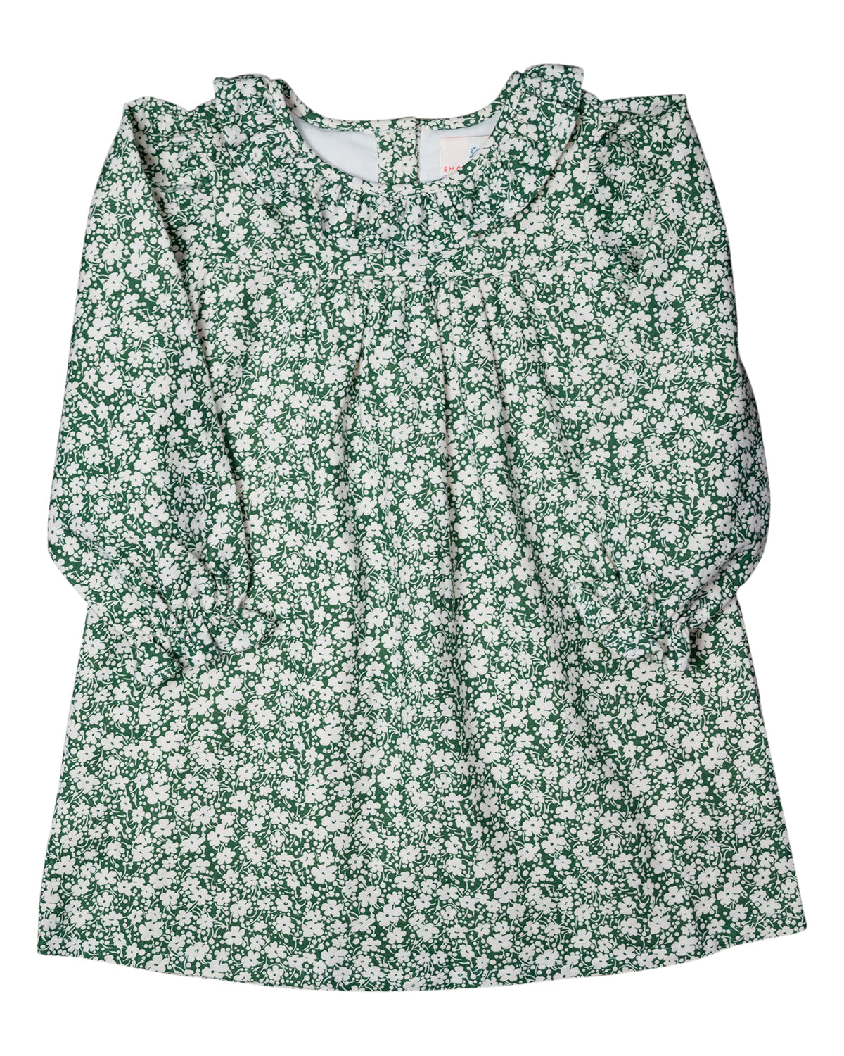 Green Ditsy Floral A-Line Dress- FINAL SALE