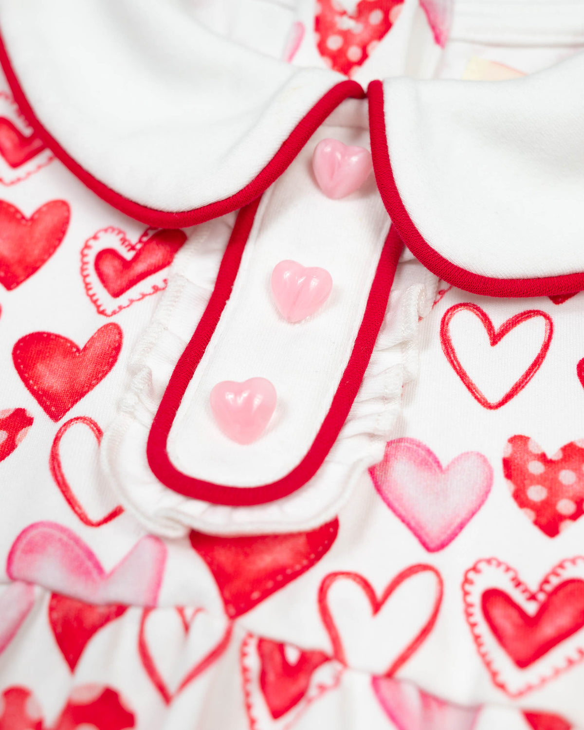 Whimsical Hearts Knit Bubble- FINAL SALE