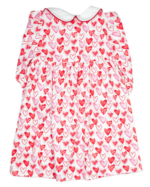Whimsical Hearts Knit Dress- FINAL SALE