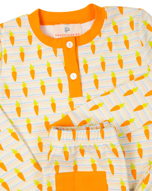 Carrots Striped Knit Pajama Set-FINAL SALE