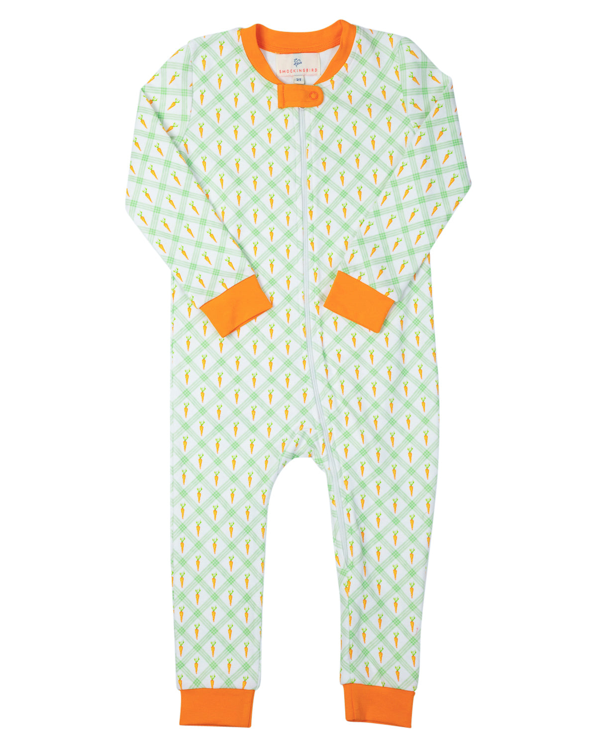 Carrot Crush Knit Zip Up Pajamas-FINAL SALE