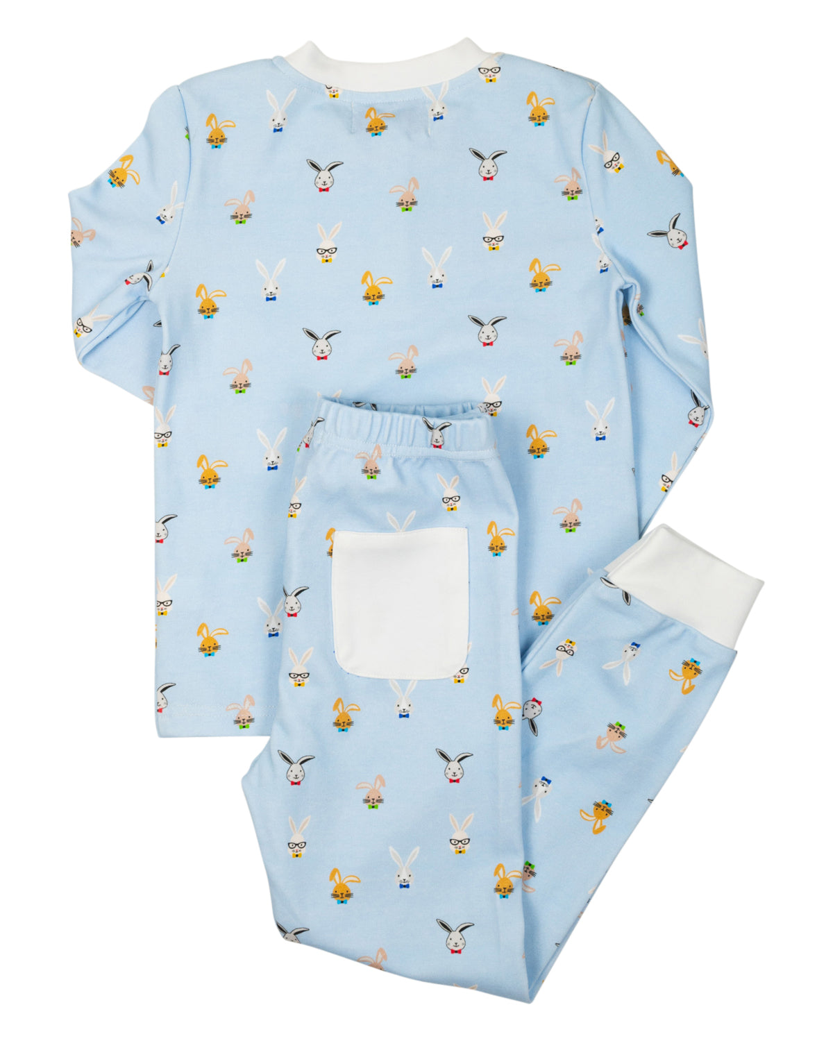 Bunny Portraits Knit Pajama Set-FINAL SALE