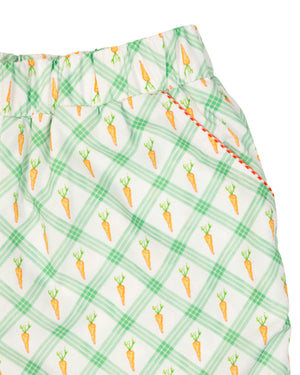 Carrot Patch Plaid Shorts- FINAL SALE