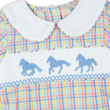 Ready to Run Smocked Boy Bubble- FINAL SALE