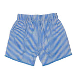 Blue Striped Tucker Shorts-FINAL SALE