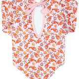Red as a Lobster Long Sleeve One Piece- FINAL SALE
