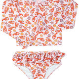 Red as a Lobster Long Sleeve Bikini- FINAL SALE
