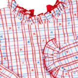 Stars and Stripes Long Sleeve One Piece- FINAL SALE