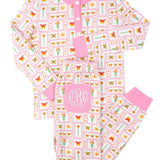 Butterfly Garden Knit Pajama Set- FINAL SALE