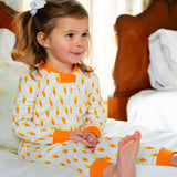Carrots Striped Knit Zip Up Pajamas-FINAL SALE