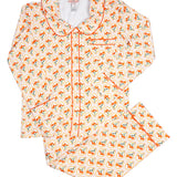 Marigold Floral Ladies Knit Pajamas- FINAL SALE