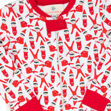 Shelf Elf Zip up Knit Pajamas