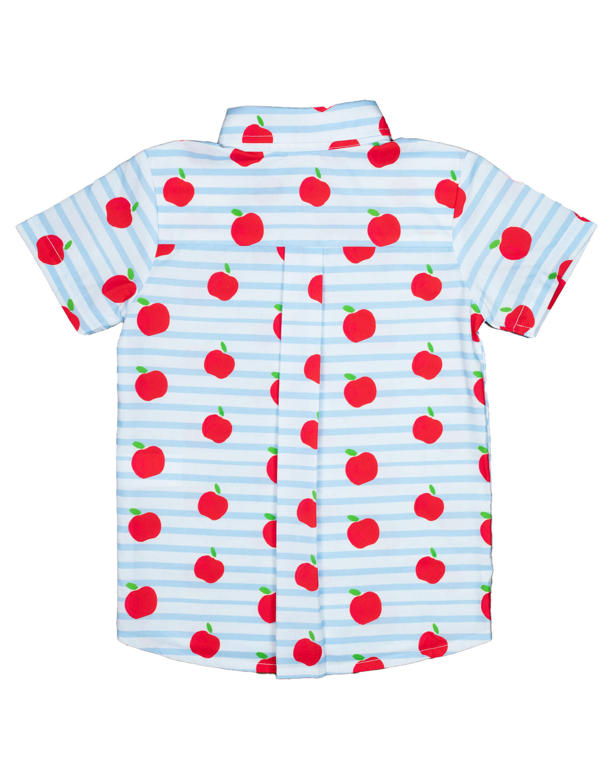 Apples and Stripes Boys Button Down Shirt- FINAL SALE