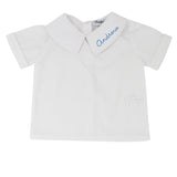 Boys Peter Pan Collar Short Sleeve Shirt