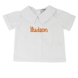 Boys Peter Pan Collar Short Sleeve Shirt