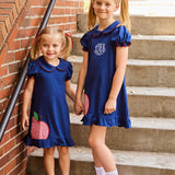 Apple Applique Knit Dress- FINAL SALE