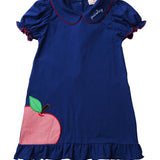 Apple Applique Knit Dress- FINAL SALE