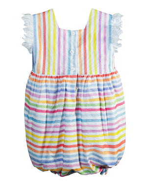 In Bloom Smocked Bubble with Ruffle Sleeves- FINAL SALE