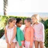Rash Guard Long Sleeve in Orange Delight- FINAL SALE