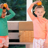 Rash Guard Long Sleeve in Orange Delight- FINAL SALE