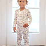 Dreaming of Dreidels Hanukkah Pima Cotton Zip Up Pajamas- FINAL SALE