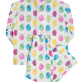 Easter Egg Pajamas in Pastel Pink-FINAL SALE