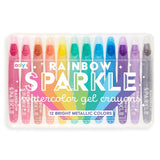 Rainbow Sparkle Metallic Gel Crayons