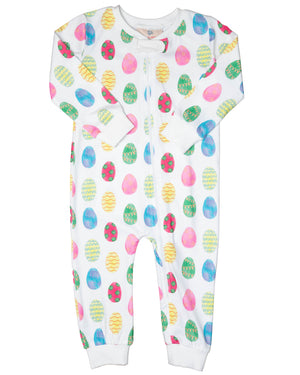 Easter Egg Zip Up Pajamas- FINAL SALE