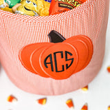 Jack O'Lantern Applique Trick Or Treat Bag