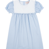 Blue Gingham Bib Jumper