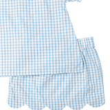 Bluebell Check Scalloped Skirt Set