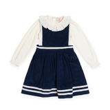 Genevieve Corduroy Jumper with Blouse